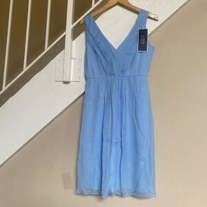 Elegant Blue Sleeveless Dress